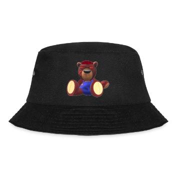 Creepy Teddy Natural - Bucket Hat - Schwarz - Vorne - Lela (165cm)