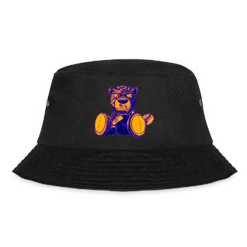 Creepy Teddy Yellow - Bucket Hat - Schwarz - Vorne - Lela (165cm)