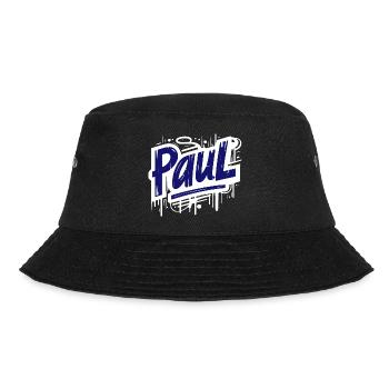 Paul Name Graffiti - Bucket Hat - black - Front - Lela (165cm)
