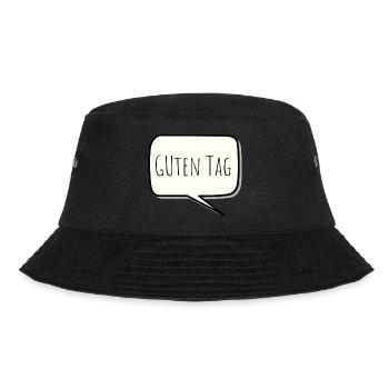 Guten Tag - Bucket Hat - Schwarz - Vorne - Lela (165cm)
