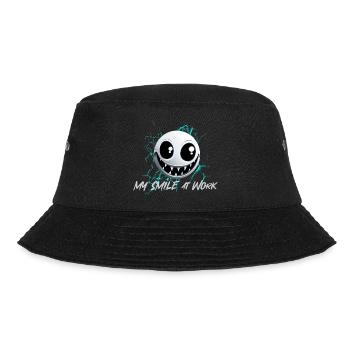 My Smile at work - Bucket Hat - Schwarz - Vorne - Lela (165cm)