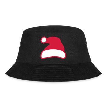 Weihnachtsmann - Bucket Hat - Schwarz - Vorne - Lela (165cm)