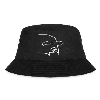 Schwein Tier lustig - Bucket Hat - Schwarz - Vorne - Lela (165cm)