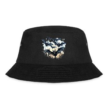 Bats - Bucket Hat - black - Front - Lela (165cm)