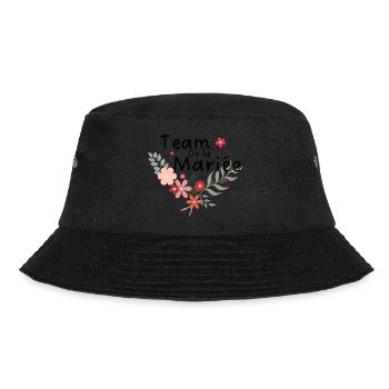Floral Bridal Team-Bride Team - Bucket Hat - black - Front - Lela (165cm)