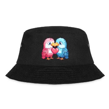Aigle Couple Amour Oiseau Amoureux - Bob - noir - Devant - Lela (165cm)