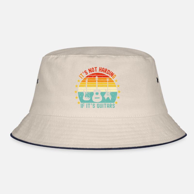 IT'S NOT HARDING IF IT'S GUITARS - Funny guitar Bucket Hat