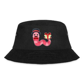 Wurm Bräutigam Paket Hochzeit - Bucket Hat - Schwarz - Vorne - Lela (165cm)