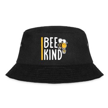 Be Kind Cute Honey Kindness Bee Love Inspirational - Bucket Hat - black - Front - Lela (165cm)