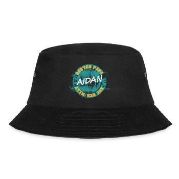 Aidan als Vatertag - Bucket Hat - Schwarz - Vorne - Lela (165cm)