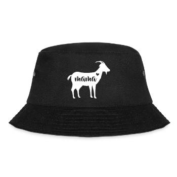 Goat Mothers Day Mama Farm Mom Lover Gift Women - Bucket Hat - black - Front - Lela (165cm)