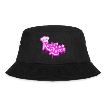 Kitchen Queen Logo Lettering Kitchen Queen Woman - Bucket Hat - black - Front - Lela (165cm)