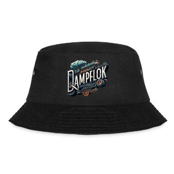 Dampflok nostalgische Eisenbahn für Männer - Bucket Hat - Schwarz - Vorne - Lela (165cm)