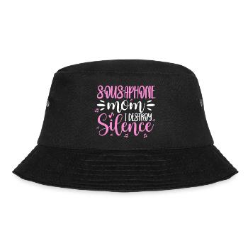 Sousaphone Mom I Destroy Silence Sousaphonist - Bucket Hat - black - Front - Lela (165cm)