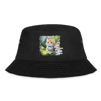 Was Du hast können viele haben - Cat - Bucket Hat - Schwarz - Vorne - Lela (165cm)