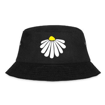 flower energy margarite blossom summer nature - Bucket Hat - black - Front - Lela (165cm)