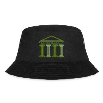 griechisches antikes gebäude - Bucket Hat - Schwarz - Vorne - Lela (165cm)