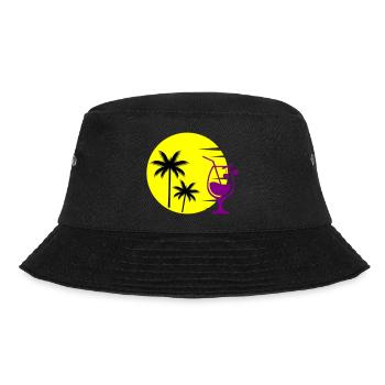 cocktail sunset - Bucket Hat - black - Front - Lela (165cm)