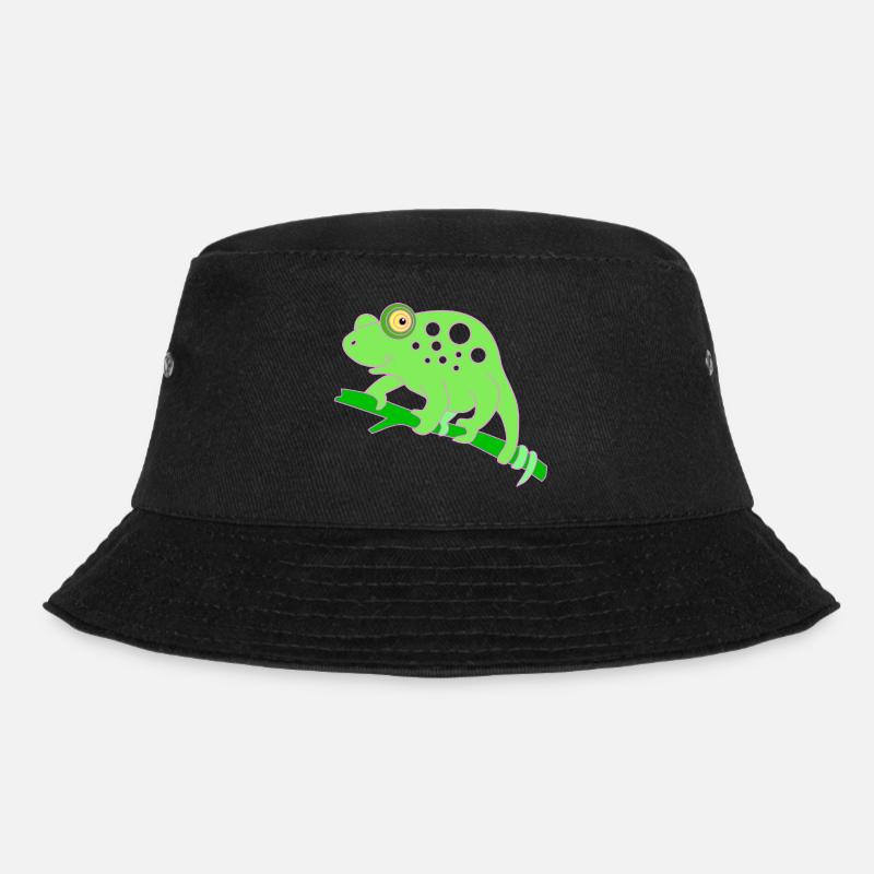 Chamaeleon tier - Bucket Hat - Schwarz