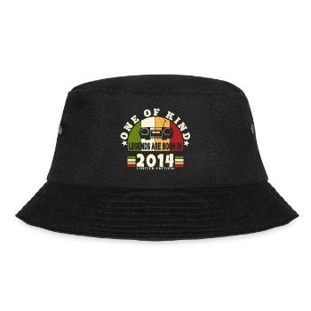 2014 Geburt der Legende 2014 geboren im Jahr 2014 Jubiläen - Bucket Hat - Schwarz - Vorne - Lela (165cm)