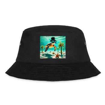Turtle - Bucket Hat - black - Front - Lela (165cm)