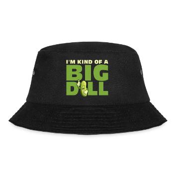 I'm Kind Of A Big Dill Pickle Vegan Cucumber - Bucket Hat - Schwarz - Vorne - Lela (165cm)