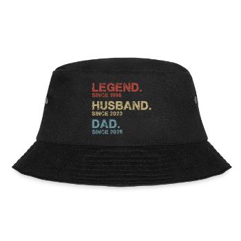 Legend husband dad - Bucket Hat - black - Front - Lela (165cm)