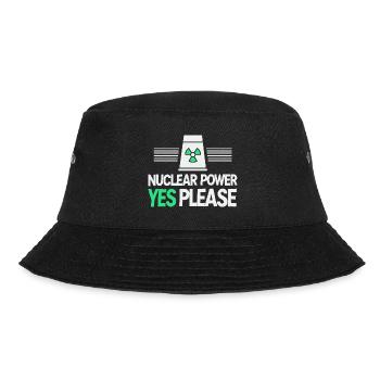 Nuclear Power Yes Please - Pro Clean Energy - Bucket Hat - black - Front - Lela (165cm)