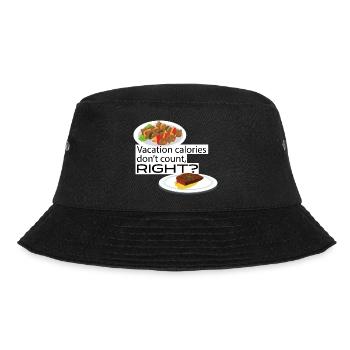 Vacation calories don t count right - Bucket Hat - black - Front - Lela (165cm)