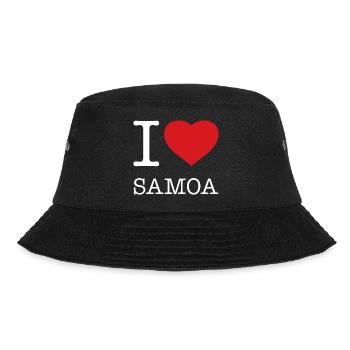I LOVE SAMOA - Bucket Hat - black - Front - Lela (165cm)