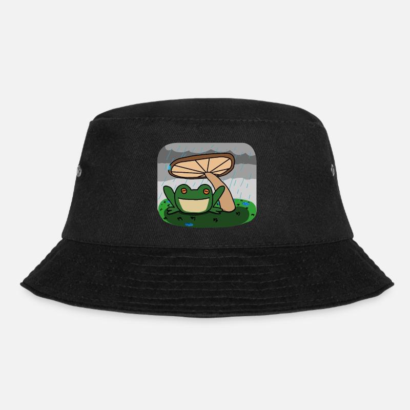frog - Bucket Hat - black