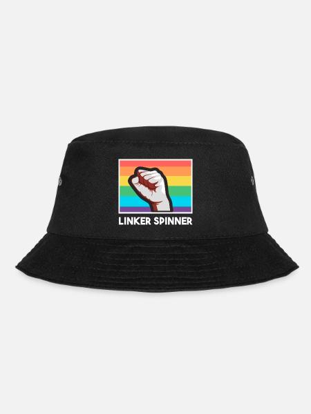 Linke Politik gegen Rechts - LGBTQ Linker Spinner - Bucket Hat - Schwarz