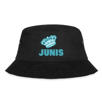 Geschenk für Junis - Bucket Hat - Schwarz - Vorne - Lela (165cm)