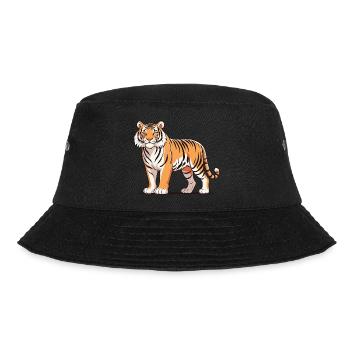 Tiger - Animal Design - Bucket Hat - black - Front - Lela (165cm)