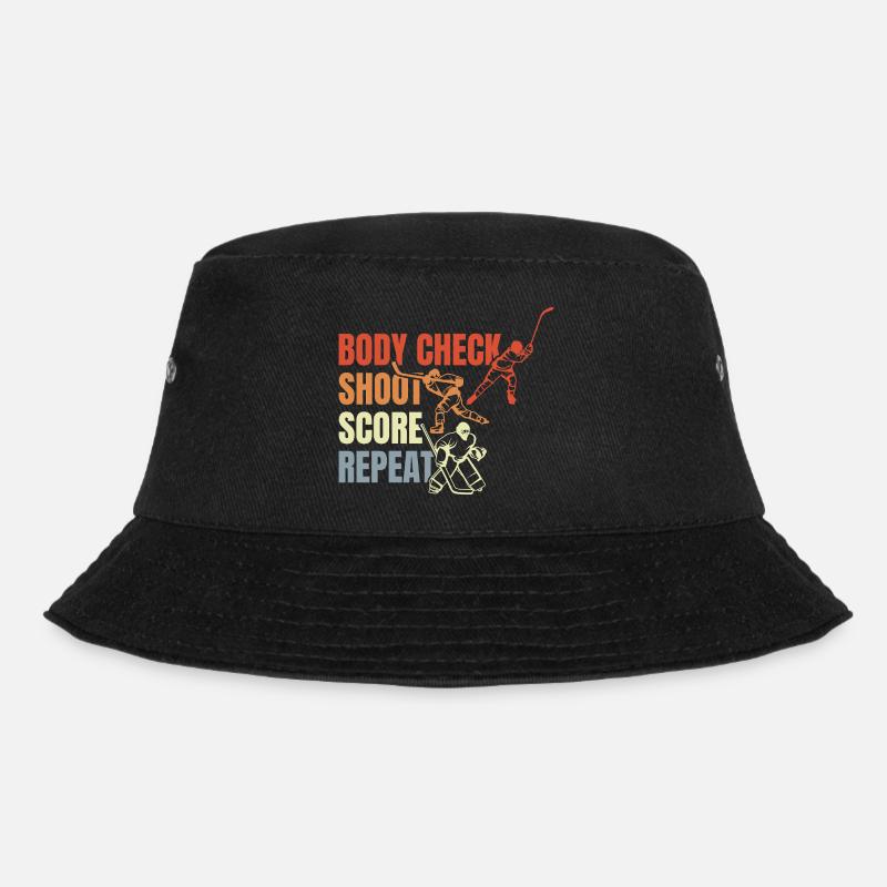Eishockey Spruch - Bucket Hat - Schwarz