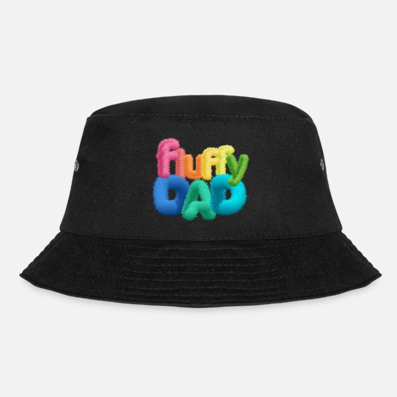 Fluffy Dad – Typographie colorée et moelleuse - Bob - noir