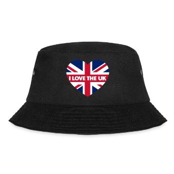 I LOVE THE UK - Bucket Hat - black - Front - Lela (165cm)