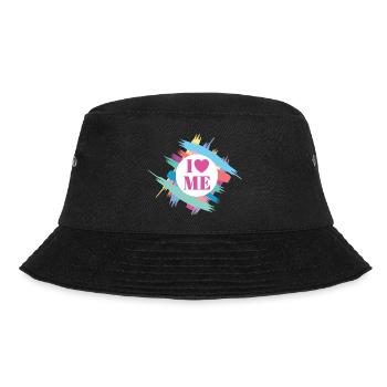 I Love Me Selbstvertrauen Ich Liebe Mich Herz - Bucket Hat - Schwarz - Vorne - Lela (165cm)