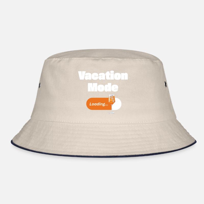 Vacation Mode On – Spritz mit Ladebalken (hell) Bucket Hat