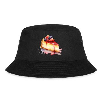 Cheesecake Watercolor Fruit Graphic - Bucket Hat - black - Front - Lela (165cm)