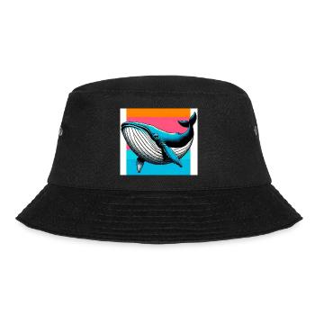 whale - Bucket Hat - black - Front - Lela (165cm)