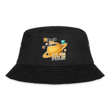 I am more the Saturn kind o' person - Bucket Hat - black - Front - Lela (165cm)