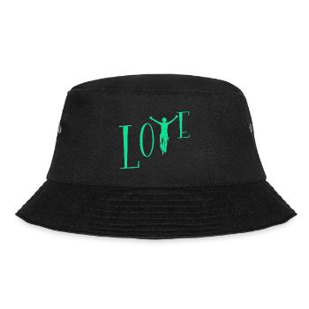 Liebe Radfahren - Bucket Hat - Schwarz - Vorne - Lela (165cm)