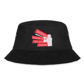 Baseball Season Is The Best Season Fan Spiel Sport - Bucket Hat - Schwarz - Vorne - Lela (165cm)