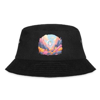 Cat ball in the colored canyon - Bucket Hat - black - Front - Lela (165cm)