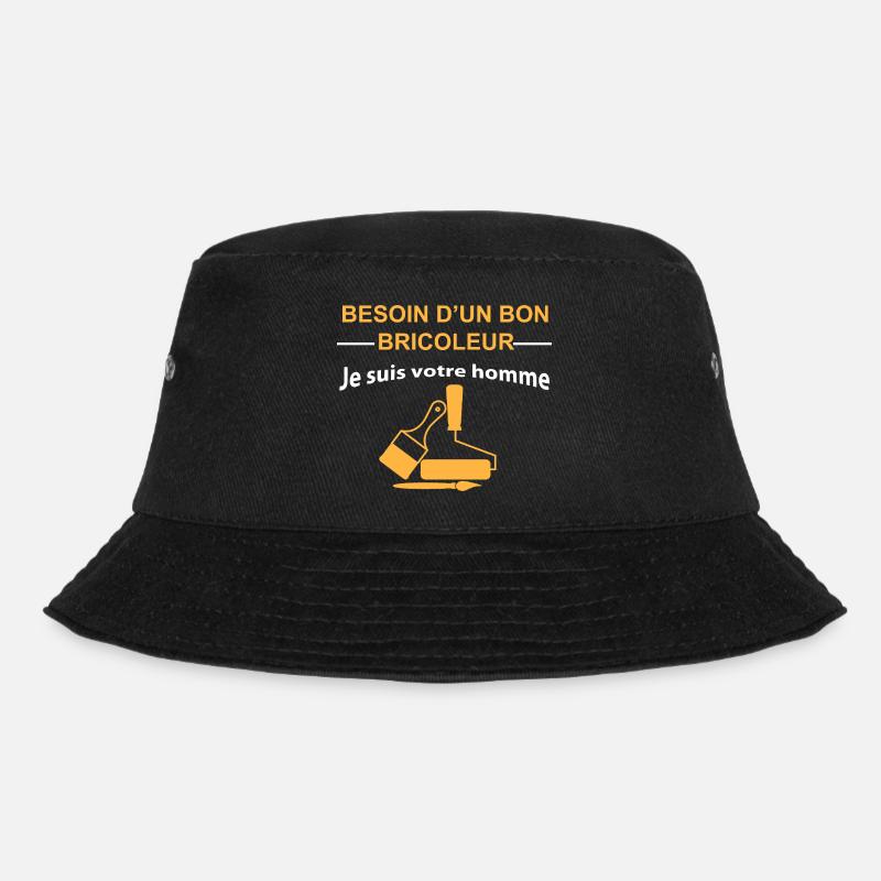 Handwerker: Ich bin dein Mann - Bucket Hat - Schwarz