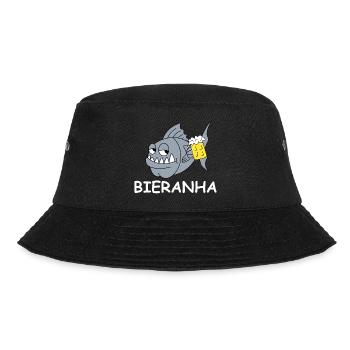 Bierpiranha Comic - Bucket Hat - black - Front - Lela (165cm)