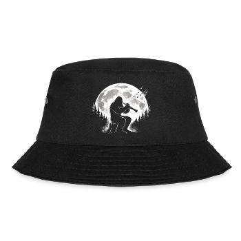 Bigfoot plays clarinet - Bucket Hat - black - Front - Lela (165cm)
