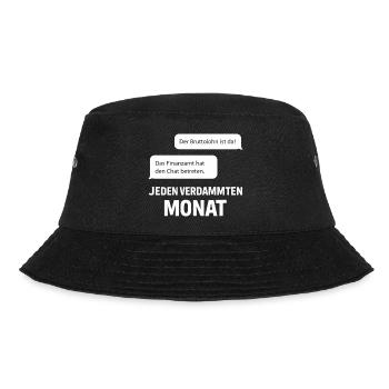 Finanzamt Betritt Den Chat - Bucket Hat - Schwarz - Vorne - Lela (165cm)