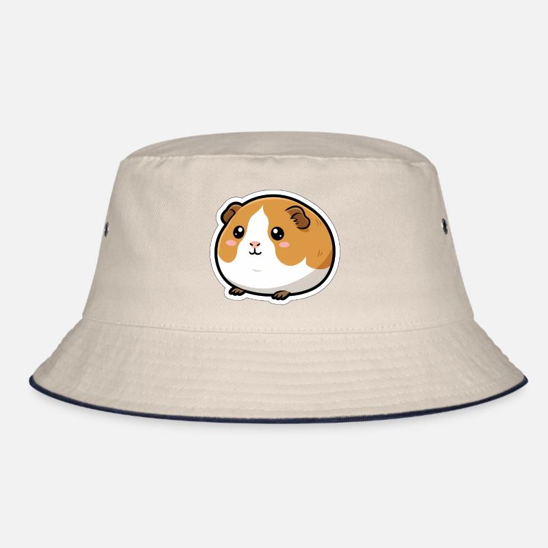 Guinea Pig Head Sticker Bucket Hat
